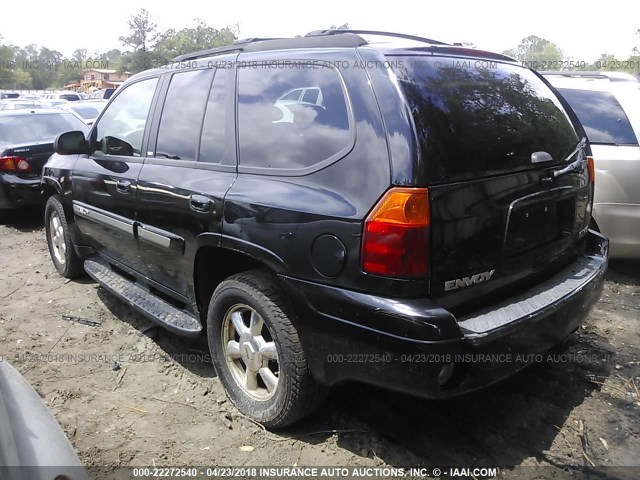 1GKDT13S952338976 - 2005 GMC ENVOY BLACK photo 3