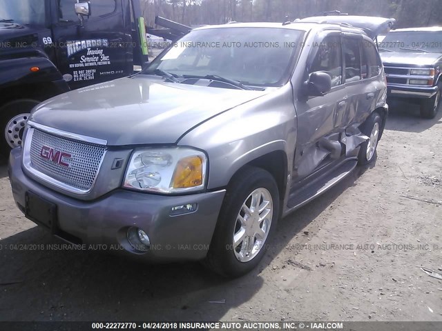 1GKET63M762297459 - 2006 GMC ENVOY DENALI GRAY photo 2