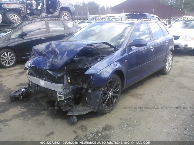 WAUBFAFM1BA089529 - 2011 AUDI A3 BLUE photo 2