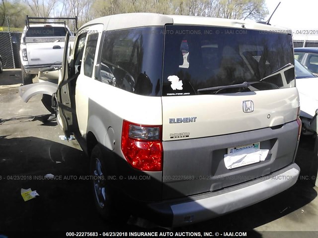 5J6YH28675L016714 - 2005 HONDA ELEMENT EX CREAM photo 3