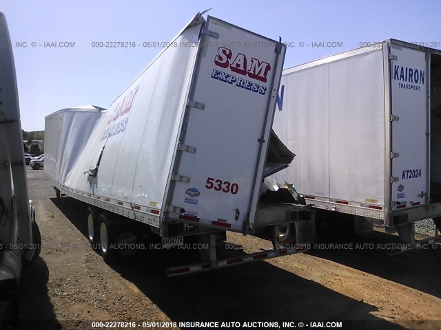 1UYVS253XH7906918 - 2017 UTILITY TRAILER MFG VAN  WHITE photo 3