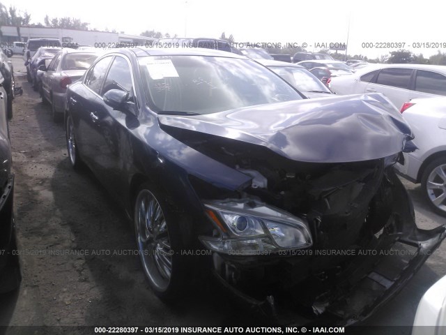 1N4AA5AP4EC436565 - 2014 NISSAN MAXIMA S/SV BLUE photo 1