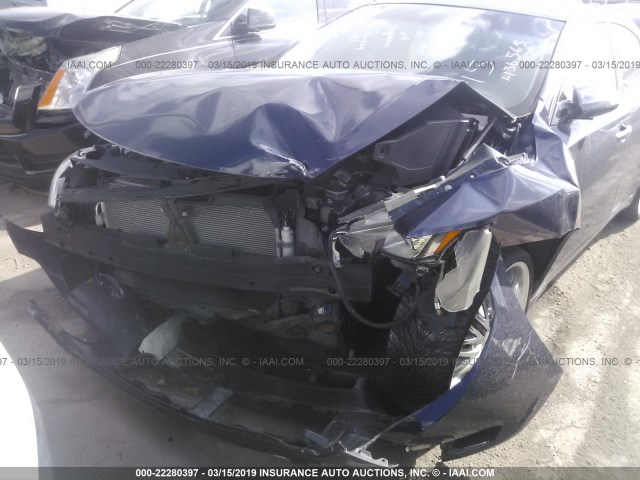 1N4AA5AP4EC436565 - 2014 NISSAN MAXIMA S/SV BLUE photo 6