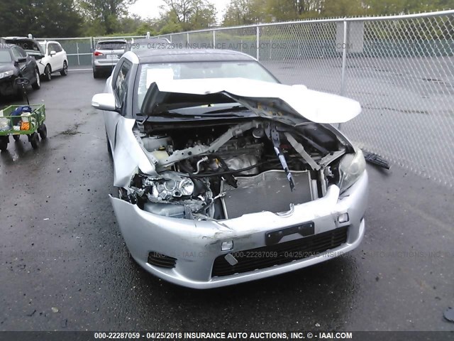 JTKJF5C76C3034027 - 2012 TOYOTA SCION TC SILVER photo 6