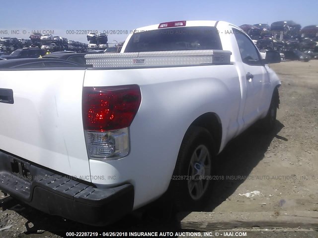 5TFJU5F19AX004322 - 2010 TOYOTA TUNDRA WHITE photo 4