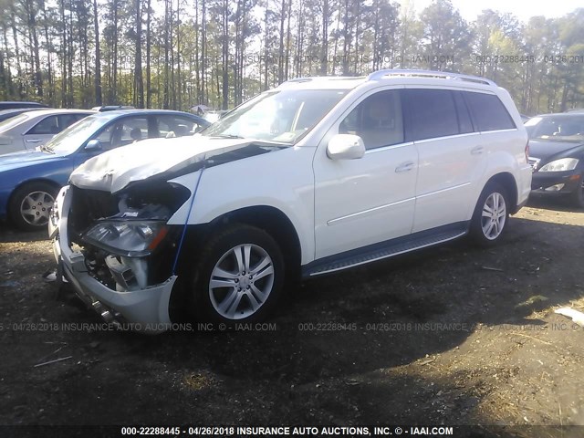 4JGBF7BE8AA616769 - 2010 MERCEDES-BENZ GL 450 4MATIC WHITE photo 2