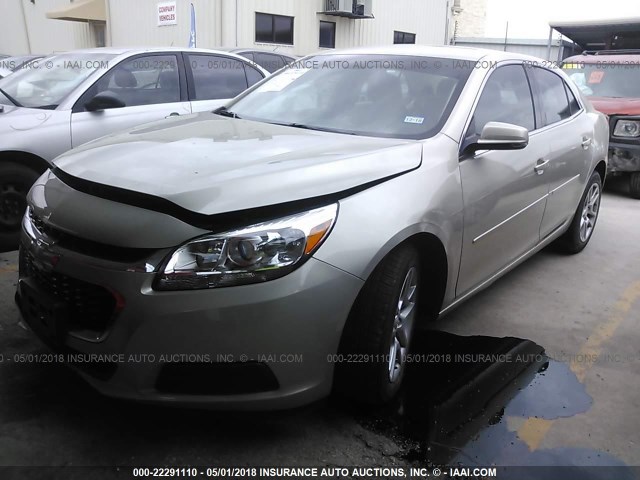 1G11C5SLXFF195782 - 2015 CHEVROLET MALIBU 1LT TAN photo 2