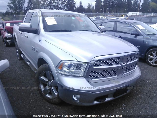 1C6RR7JT6DS554966 - 2013 RAM 1500 LARAMIE SILVER photo 1