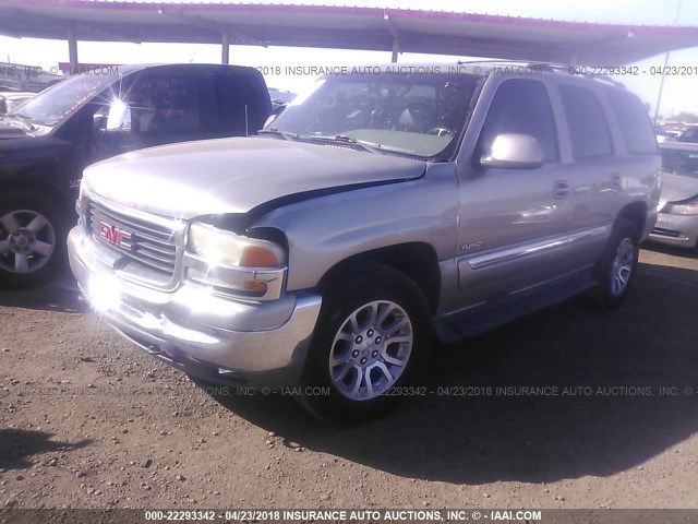 1GKEC13Z02J249610 - 2002 GMC YUKON TAN photo 2