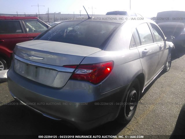 1C3CCBAB0DN647737 - 2013 CHRYSLER 200 LX SILVER photo 4