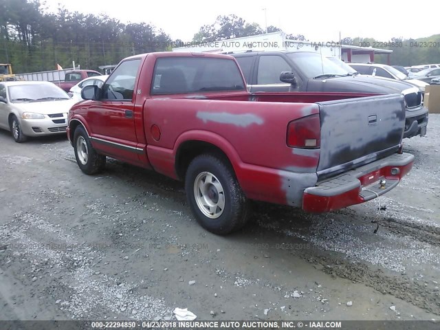 1GTCS1441Y8196358 - 2000 GMC SONOMA RED photo 3