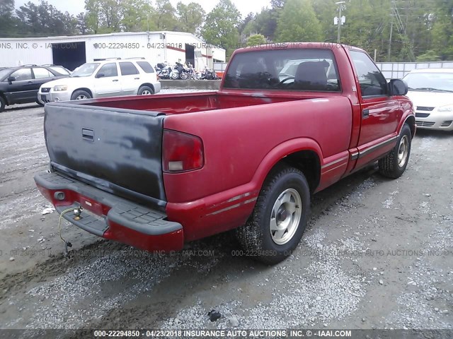 1GTCS1441Y8196358 - 2000 GMC SONOMA RED photo 4