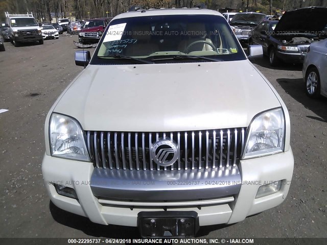 4M2EU48816UJ15505 - 2006 MERCURY MOUNTAINEER PREMIER WHITE photo 6