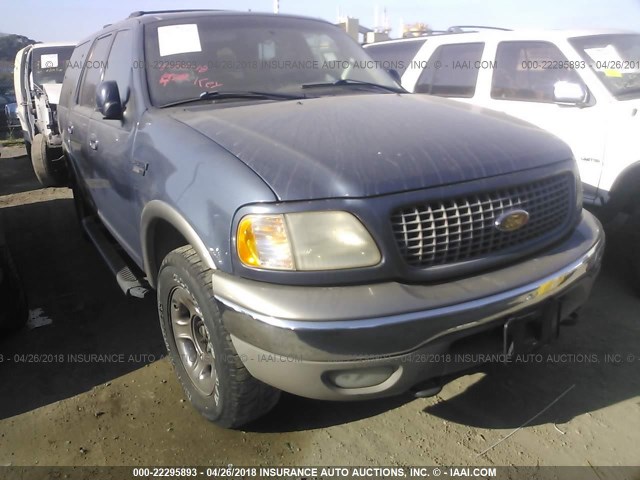 1FMPU18L9YLA50604 - 2000 FORD EXPEDITION EDDIE BAUER BLUE photo 1