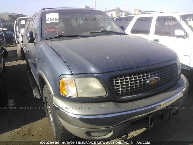 1FMPU18L9YLA50604 - 2000 FORD EXPEDITION EDDIE BAUER BLUE photo 6