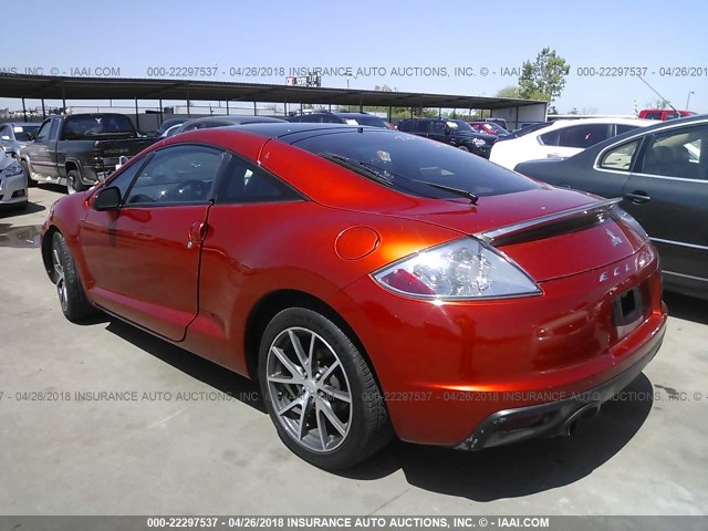 4A31K5DF1BE001266 - 2011 MITSUBISHI ECLIPSE GS SPORT ORANGE photo 3