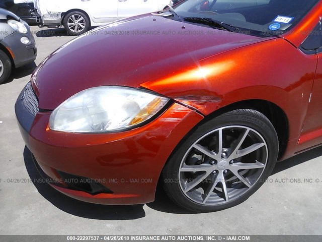 4A31K5DF1BE001266 - 2011 MITSUBISHI ECLIPSE GS SPORT ORANGE photo 6