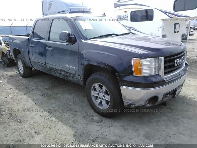 2GTEK13M281139566 - 2008 GMC SIERRA K1500 BLACK photo 1