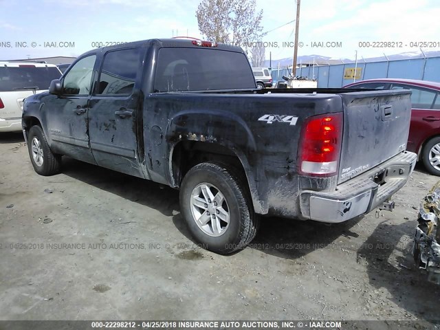 2GTEK13M281139566 - 2008 GMC SIERRA K1500 BLACK photo 3