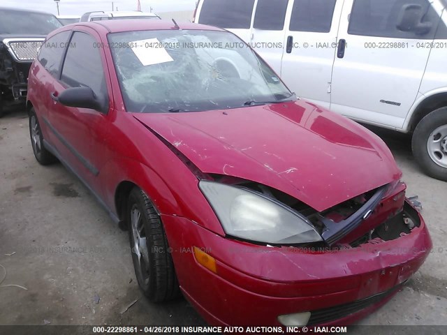 3FAFP31312R240490 - 2002 FORD FOCUS ZX3 RED photo 1