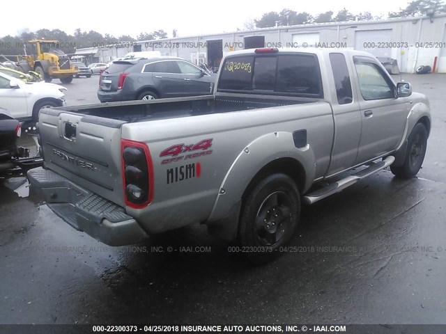 1N6ED26Y91C317551 - 2001 NISSAN FRONTIER KING CAB XE/KING CAB SE Champagne photo 4