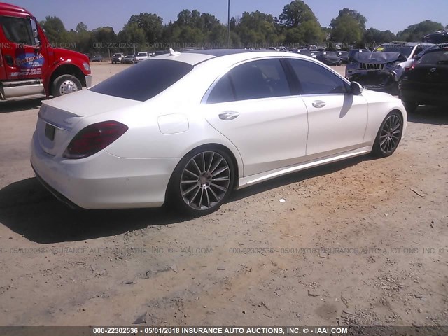 NCS100099 - 2015 MERCEDES-BENZ S 550 4MATIC WHITE photo 4