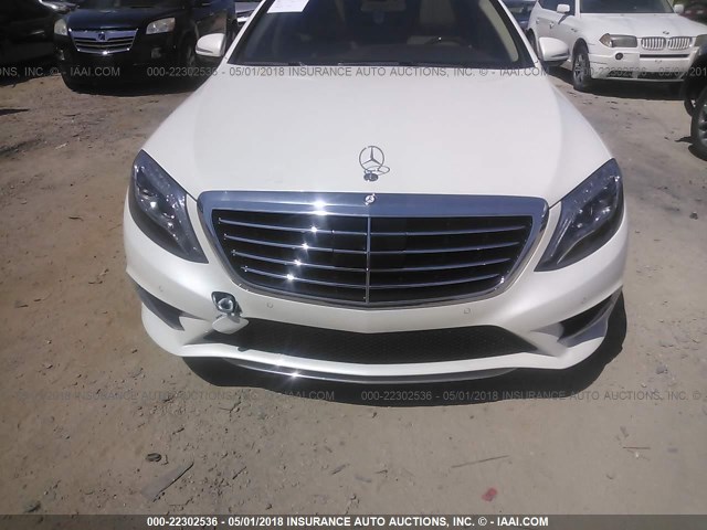 NCS100099 - 2015 MERCEDES-BENZ S 550 4MATIC WHITE photo 6