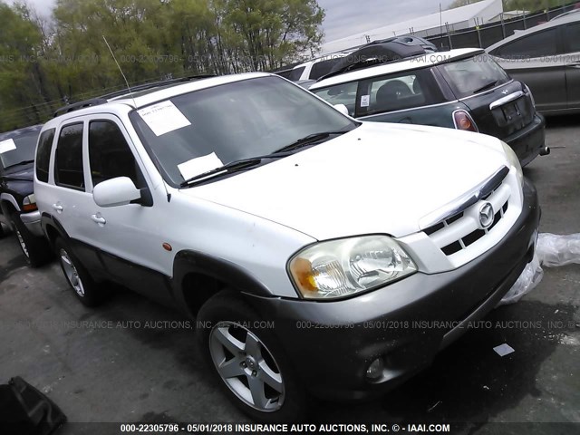 4F2YZ94125KM37168 - 2005 MAZDA TRIBUTE S WHITE photo 1