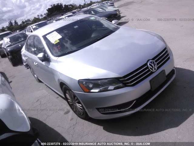 1VWAP7A39EC005864 - 2014 VOLKSWAGEN PASSAT S SILVER photo 1