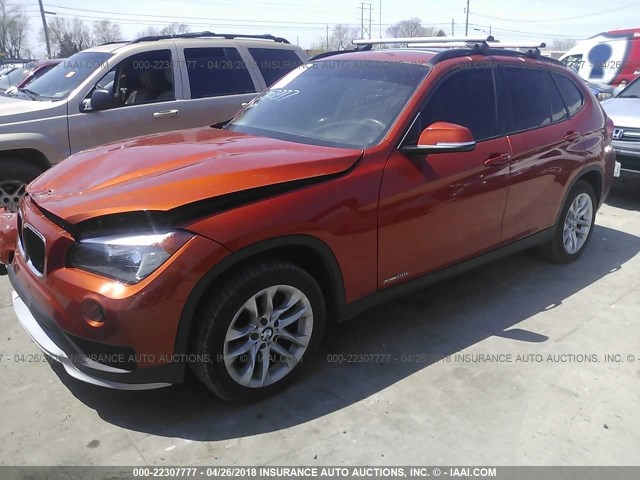 WBAVL1C53FVY31642 - 2015 BMW X1 XDRIVE28I ORANGE photo 2