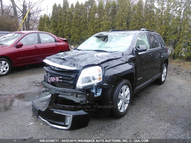 2GKFLTEK1H6245393 - 2017 GMC TERRAIN SLE BLACK photo 2