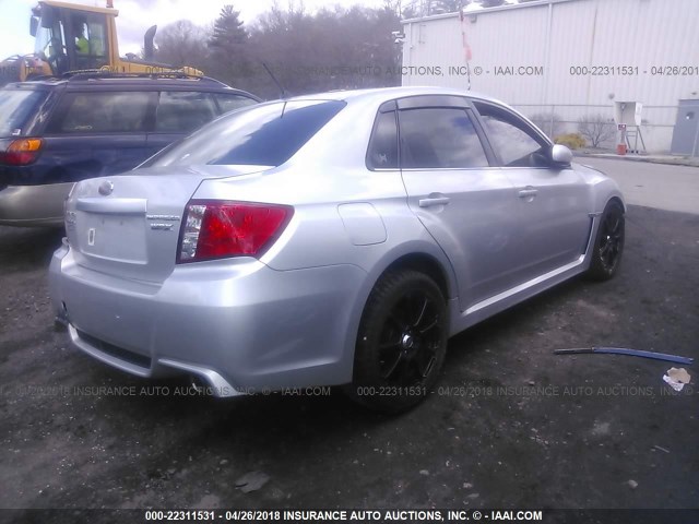 JF1GV7E67BG508147 - 2011 SUBARU IMPREZA WRX SILVER photo 4