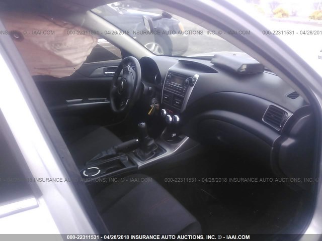 JF1GV7E67BG508147 - 2011 SUBARU IMPREZA WRX SILVER photo 5