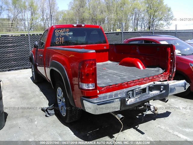 1GTEC14X88Z204076 - 2008 GMC SIERRA C1500 RED photo 3