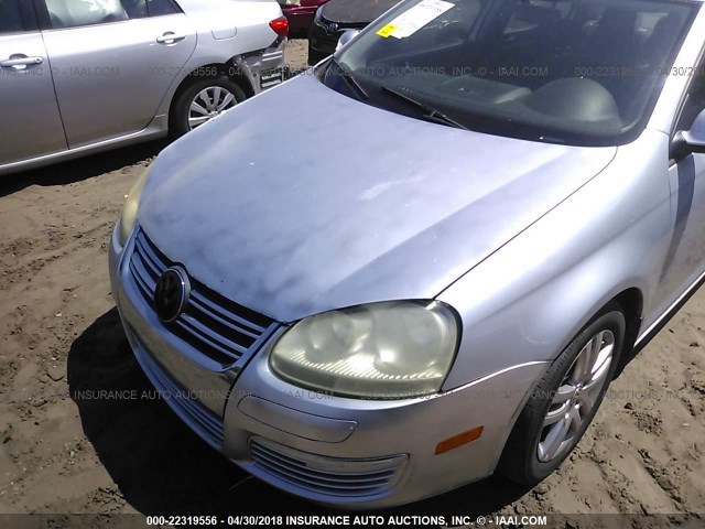 3VWPF71K46M672250 - 2006 VOLKSWAGEN JETTA VALUE SILVER photo 6