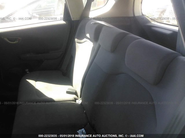 JHMGE87269S071743 - 2009 HONDA FIT WHITE photo 8