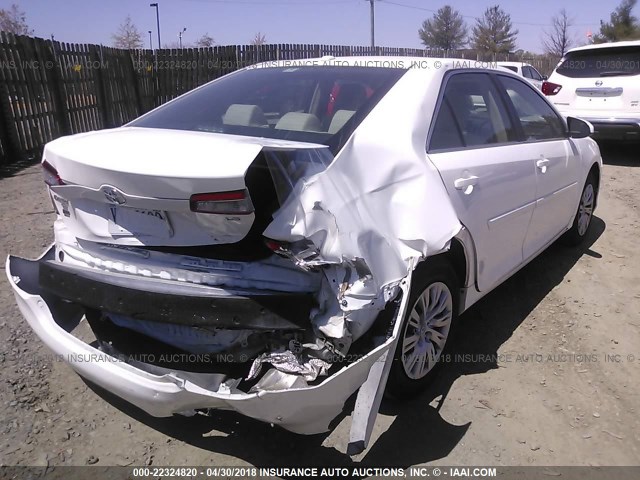 4T4BF1FK0ER412216 - 2014 TOYOTA CAMRY L/SE/LE/XLE 白色 照片 4
