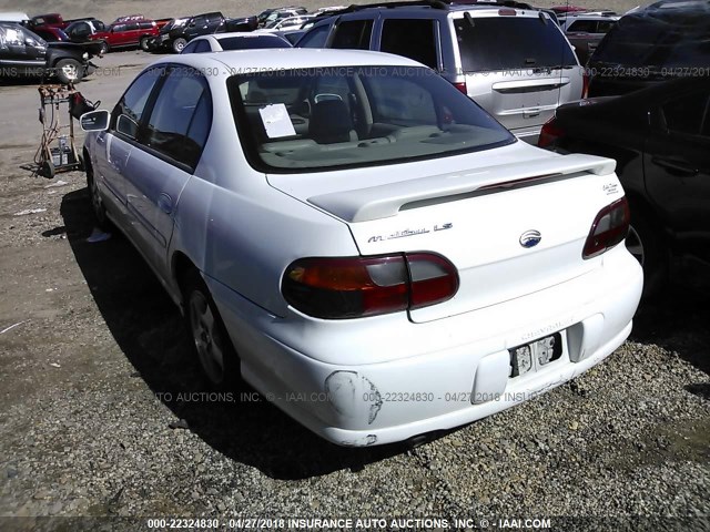 1G1NE52J23M616637 - 2003 CHEVROLET MALIBU LS WHITE photo 3