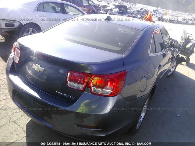 1G11B5SL4EF174525 - 2014 CHEVROLET MALIBU LS BLUE photo 4