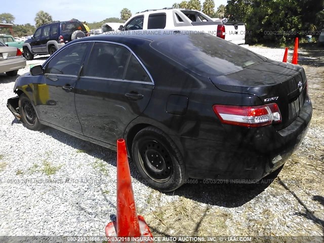 4T1BF3EK9BU206153 - 2011 TOYOTA CAMRY SE/LE/XLE BLACK photo 3