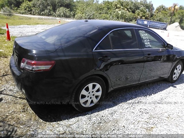 4T1BF3EK9BU206153 - 2011 TOYOTA CAMRY SE/LE/XLE BLACK photo 4