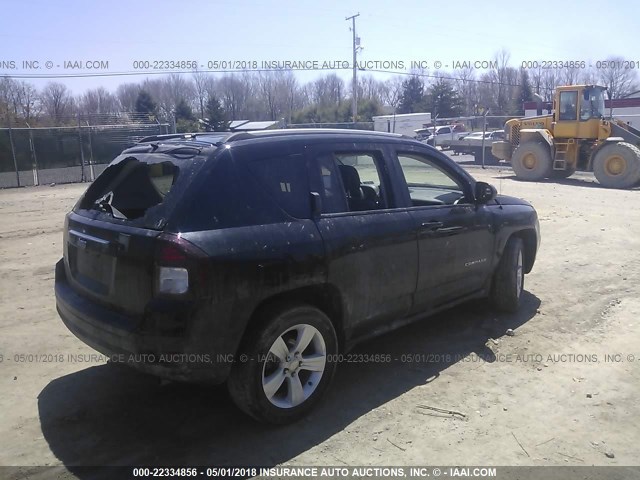 1C4NJDBB2GD686764 - 2016 JEEP COMPASS SPORT BLACK photo 4