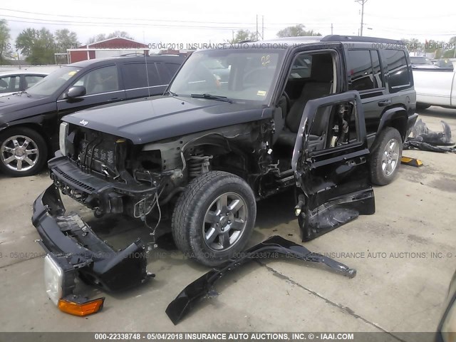1J8HG48K77C670657 - 2007 JEEP COMMANDER BLACK photo 2