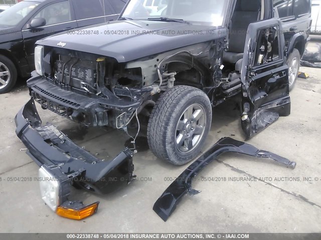1J8HG48K77C670657 - 2007 JEEP COMMANDER BLACK photo 6