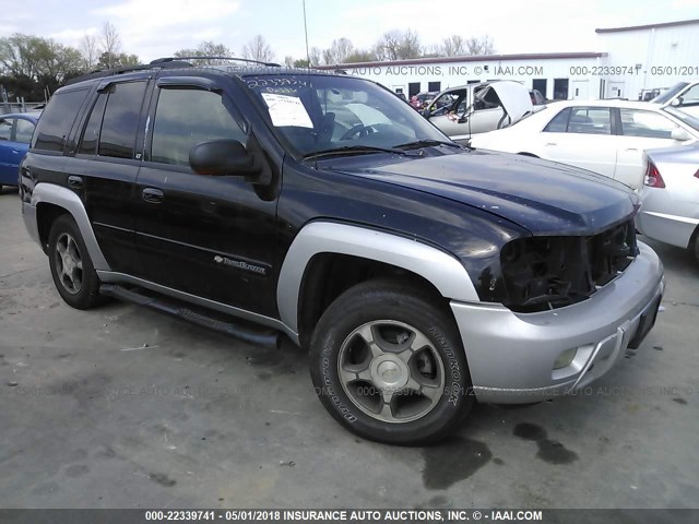 1GNDT13S942237180 - 2004 CHEVROLET TRAILBLAZER LS/LT BLACK photo 1