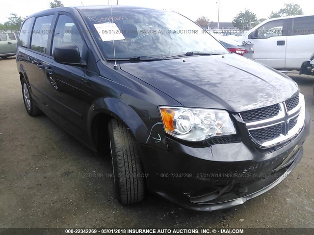 2C4RDGBG9GR203595 - 2016 DODGE GRAND CARAVAN SE GRAY photo 1