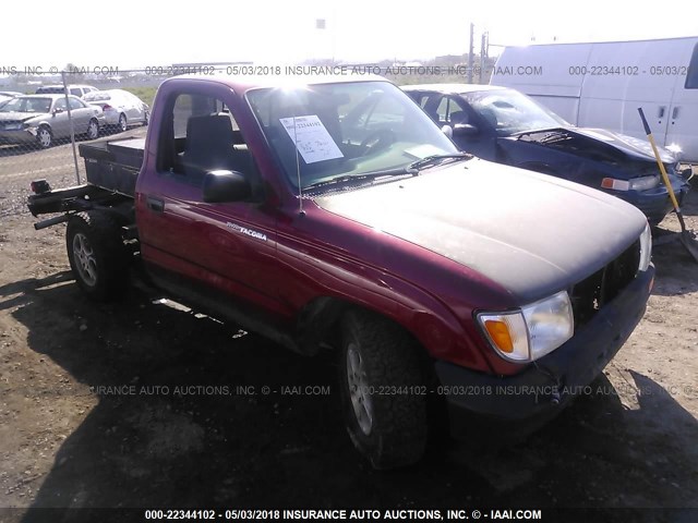 4TANL42N3VZ251297 - 1997 TOYOTA TACOMA RED photo 1