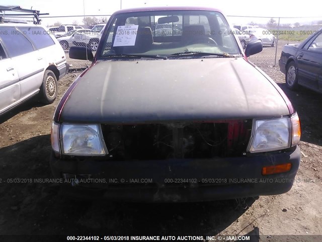 4TANL42N3VZ251297 - 1997 TOYOTA TACOMA RED photo 6