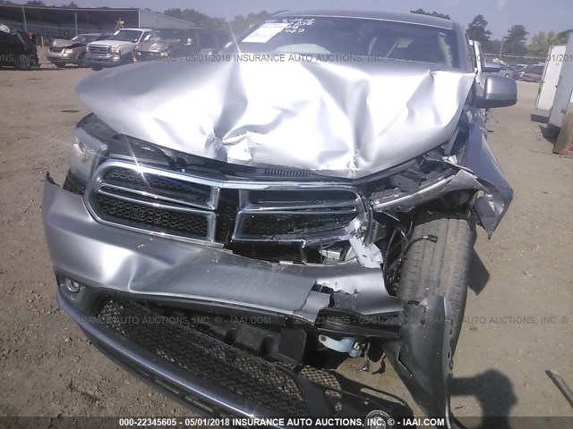 1C4RDHAG9GC502407 - 2016 DODGE DURANGO SXT SILVER photo 6