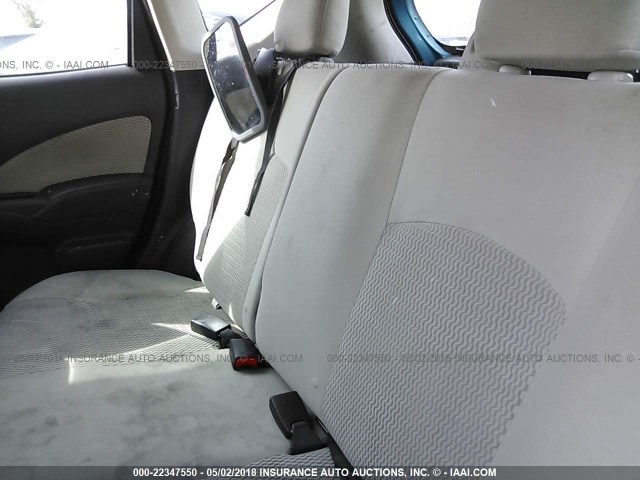 3N1CE2CP5FL351908 - 2015 NISSAN VERSA NOTE S/S PLUS/SV/SL/SR TURQUOISE photo 8